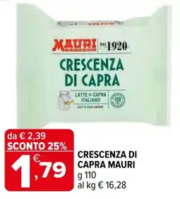 Iperal Crescenza di capra MAURI offerta