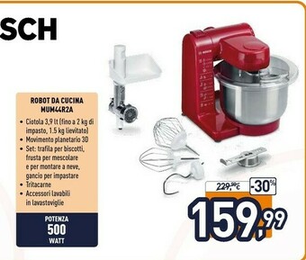 Mum44r2a robot da cucina 500 w rosso