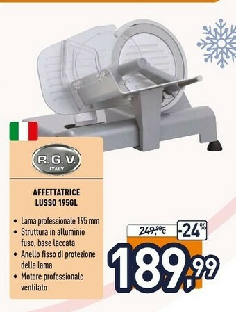 Unieuro Affettatrice lusso 195gl offerta