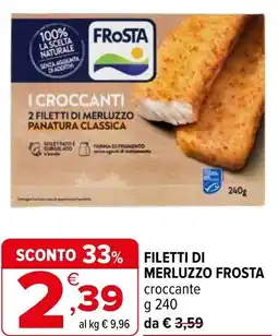 Iperal Filetti di merluzzo FROSTA offerta