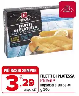 Iperal Filetti di platessa PRIMIA offerta