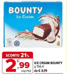 Iperal Ice cream BOUNTY offerta