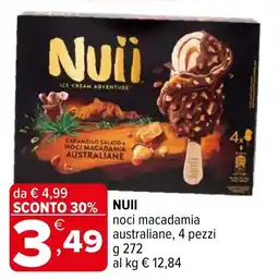 Iperal NUII noci macadamia australiane, 4 pezzi offerta