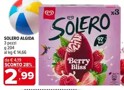 Iperal Solero ALGIDA 3 pezzi offerta