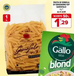 Iperal Pasta di semola di gragnano igp GAROFALO offerta