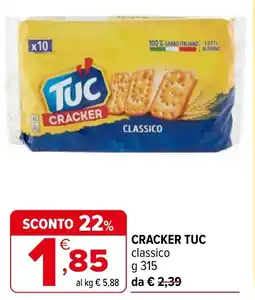 Iperal Cracker TUC classico offerta
