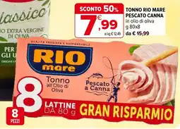 Iperal Tonno rio mare pescato canna offerta