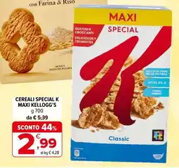 Iperal Cereali special k maxi KELLOGG'S offerta