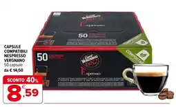 Iperal Capsule compatibili nespresso VERGNANO offerta
