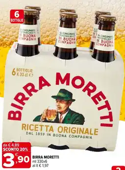 Iperal Birra MORETTI offerta