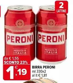 Iperal Birra PERONI offerta