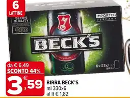 Iperal Birra BECK'S offerta