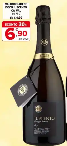 Iperal Valdobbiadene docg il 9cento CA' VAL offerta