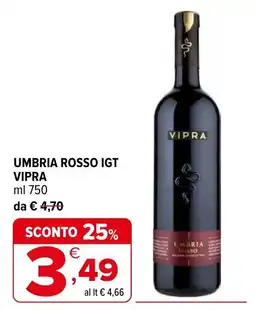 Iperal Umbria rosso igt VIPRA offerta