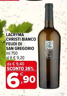 Iperal Lacryma christi bianco feudi di SAN GREGORIO offerta