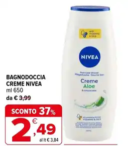 Iperal Bagnodoccia creme NIVEA offerta