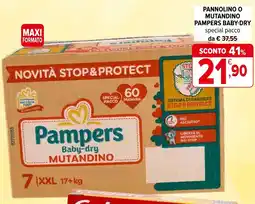 Iperal Pannolino o mutandino PAMPERS BABY-DRY offerta