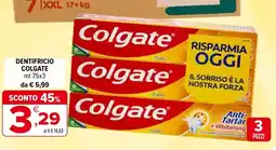 Iperal Dentifricio COLGATE offerta