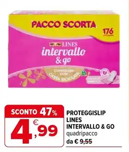 Iperal Proteggislip LINES INTERVALLO & GO offerta