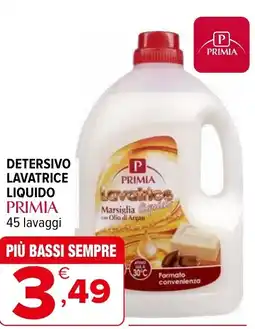 Iperal Detersivo lavatrice liquido PRIMIA offerta