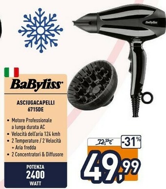 Unieuro Asciugacapelli 6715de offerta