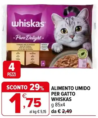 Iperal Alimento umido per gatto WHISKAS offerta