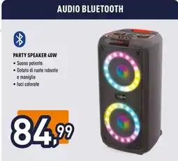 Unieuro ioplee Party speaker 40W offerta