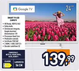 Unieuro ioplee SMART TV LED 24WGTV offerta