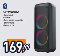 Unieuro Ioplee party speaker 80W offerta
