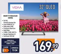 Unieuro ioplee SMART TV VIDAA QLED 32QVDA offerta