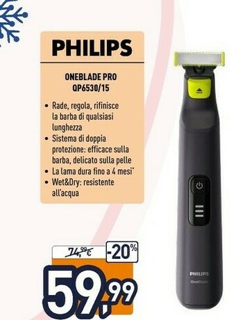 Unieuro Oneblade pro qp6530/15 offerta