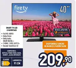 Unieuro JVC SMART TV LED LT40VRF3451 offerta