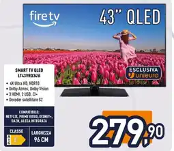 Unieuro JVC SMART TV QLED LT43VRQ3451 offerta