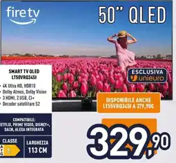 Unieuro JVC SMART TV QLED LT50VRQ3451 offerta