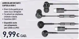 Unieuro ioplee AURICOLARI IN-EAR O CAPSULA USB-C offerta