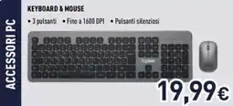 Unieuro Ioplee keyboard & mouse offerta