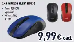 Unieuro ioplee 2.4g wirelss silent mouse offerta