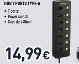 Unieuro ioplee HUB 7 PORTS TYPE-A offerta