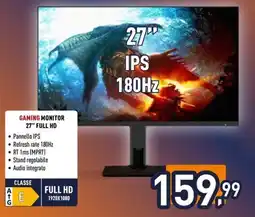 Unieuro Ioplee gaming monitor 27" full HD offerta
