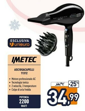 Unieuro Asciugacapelli 11312 offerta