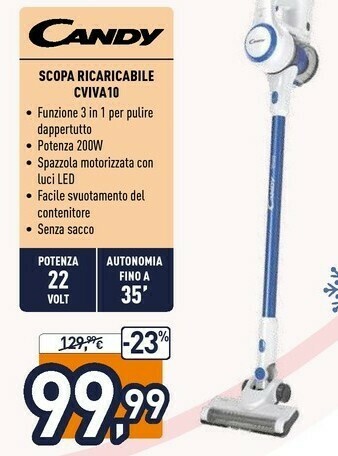 Unieuro Cviva10 011 bianco senza sacchetto offerta