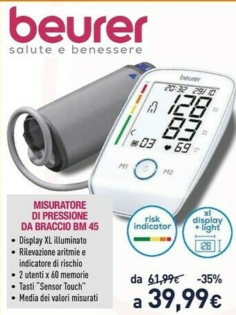 Misuratore di pressione da braccio bm 45