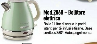 Unieuro 2868 bollitore elettrico 1 l blu 1630 w offerta