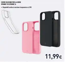 Unieuro Ioplee Cover silicone per la serie iphone 15 e iphone 16 offerta