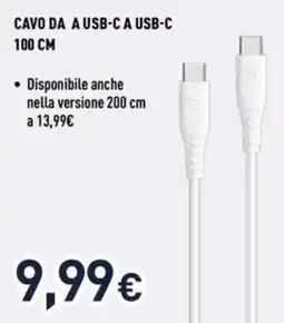Unieuro ioplee CAVO DA A USB-C A USB-C 100 CM offerta