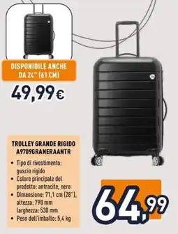 Unieuro Joiahome trolley grande rigido A9709GRANERAANTR offerta