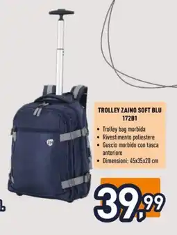Unieuro Joiahome trolley zaino soft BLU 172B1 offerta
