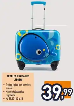 Unieuro Joiahome trolley rigida KID L1505W offerta