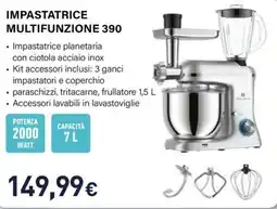 Unieuro Electroline impastatrice multifunzione 390 offerta