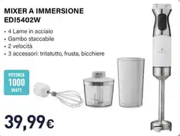 Unieuro Electroline mixer a immersione EDI5402W offerta